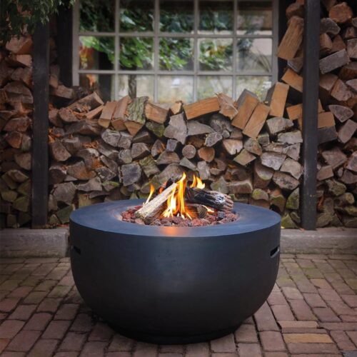 happy cocooning bowl black gas fire table 2 53731