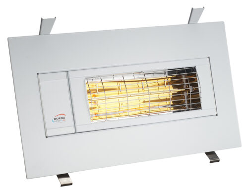 Burda Smart Plus infrarød kortbølge terrassevarmer til indbygning i hvid 1- 2000 watt