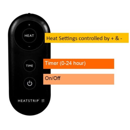 Heatstrip Intense Max 2400 fjernbetjening og app 3